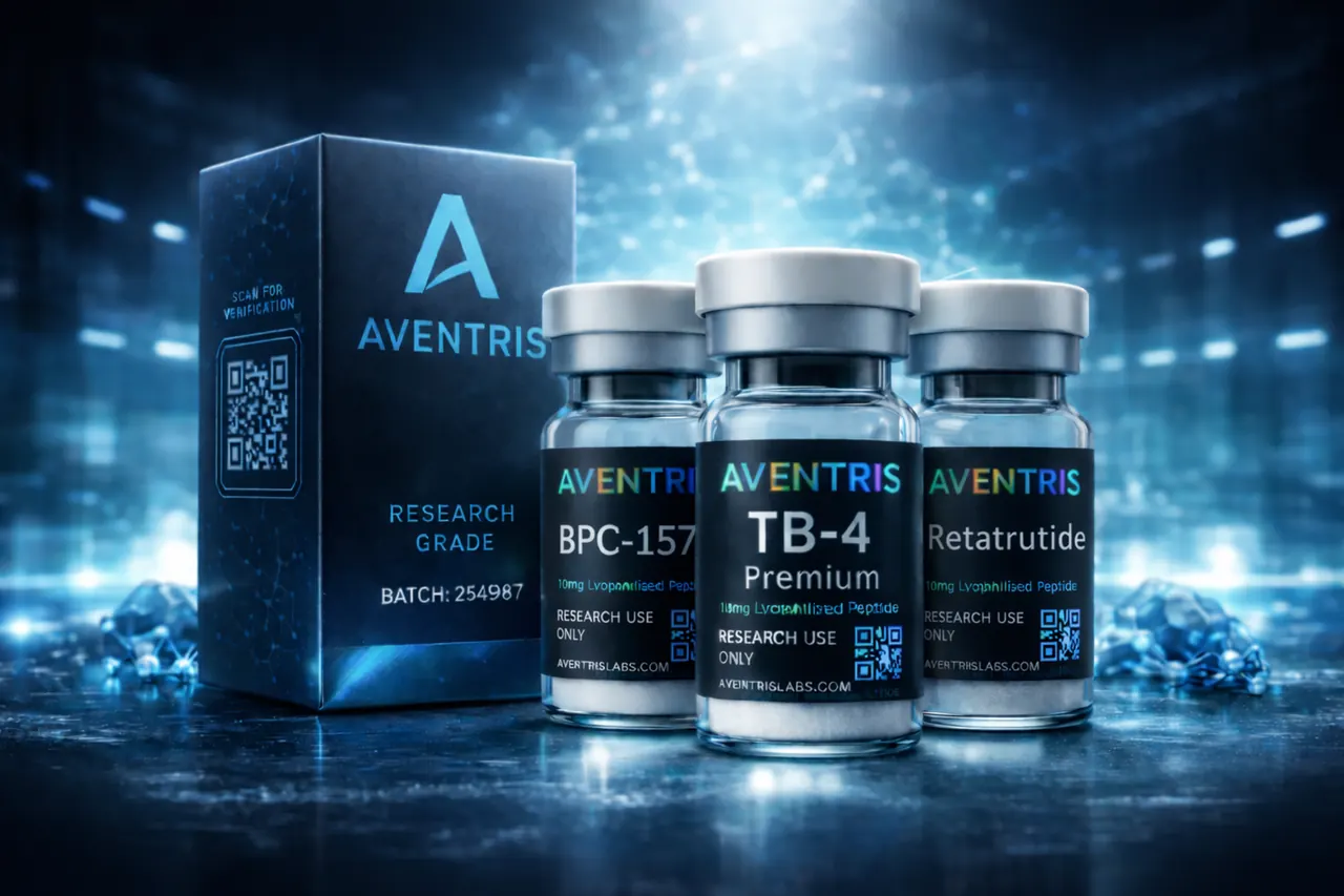 Aventris Labs research peptide supplier with complete batch documentation and comprehensive analytical data